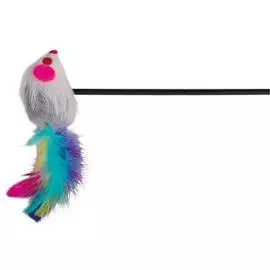 Удочка-дразнилка Trixie с мышкой для кошек (40 шт. 50 см)