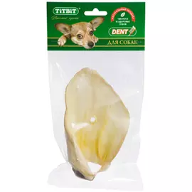 Ухо говяжье TiTBiT 1 в мягкой упаковке для собак (31 г)