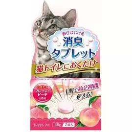 Уничтожитель запахов Premium Pet Japan с ароматом персика (2x45 г)