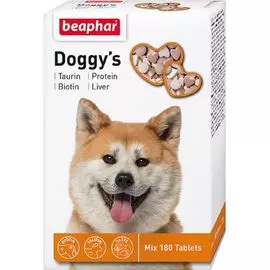 Витаминизированное лакомство Beaphar Doggy's Mix для собак (180 таблеток)