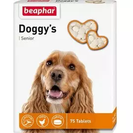 Витаминизированное лакомство Beaphar Doggy's Senior для пожилых собак 75 таб