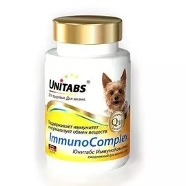 Витамины Unitabs ImmunoComplex с Q10 для собак мелких пород 100 таблеток (100 таблеток)