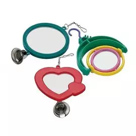 Зеркальце Ferplast LAM 4212 сердцевидное/крууглое для птиц (8 x 15,5 см, Красный)