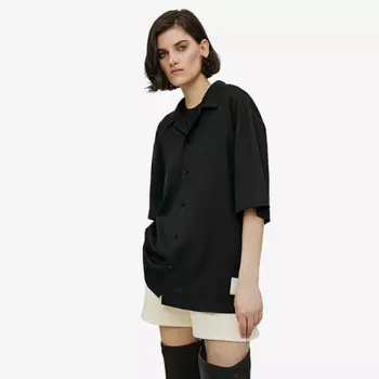 Мужская рубашка с коротким рукавом ZNY, Черный