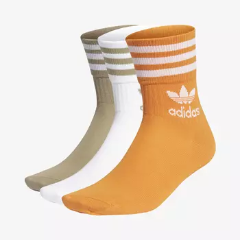 Носки adidas, 3 пары, Мультицвет, размер 40-42