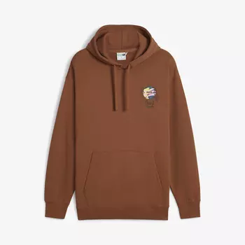 Мужская флисовая толстовка PUMA Downtown Graphic, Коричневый