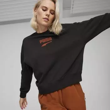 Женская толстовка PUMA Downtown Oversized, Черный