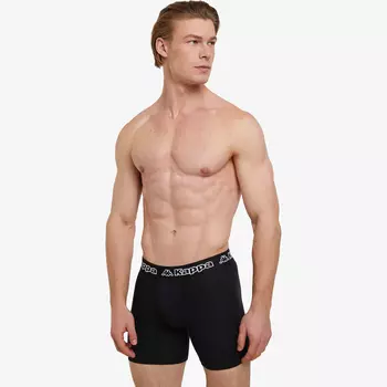 Мужские трусы Kappa, 2 штуки, Черный