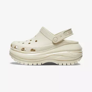 Женские сабо Crocs Mega Crush Clog, Бежевый