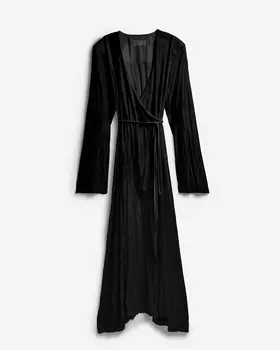 Платье-халат из бархата