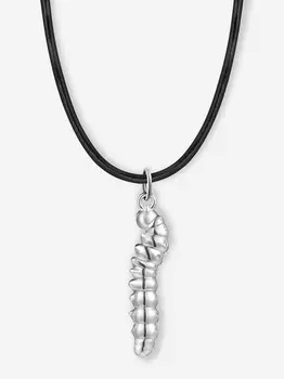 Подвеска-гусеница в серебре