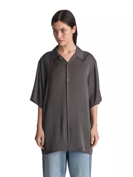 Рубашка из вискозы с коротким рукавом