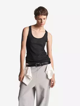 Тонкая трикотажная майка-топ