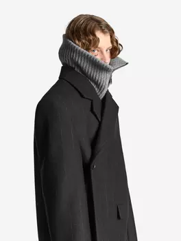 Вязаный воротник на молнии