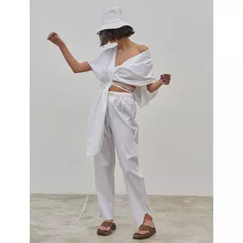 Брюки UNISEX (L белый)