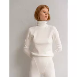 Водолазка из утягивающей лапши (L молочный)