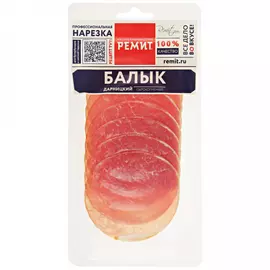 Балык свиной сырокопченый Ремит Дарницкий нарезка 100 г