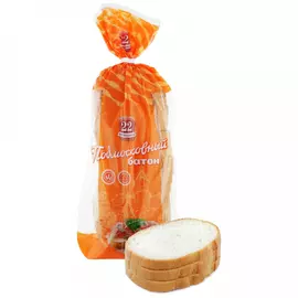 Батон Хлебозавод №22 Подмосковный 400 г в нарезке