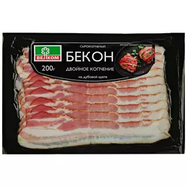 Бекон сырокопченый Велком Двойное копчение нарезка 200 г