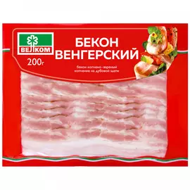 Бекон варено-копченый Велком Венгерский нарезка 200 г