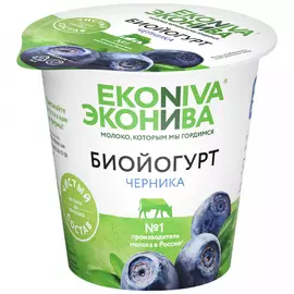 Биойогурт ЭкоНива вязкий черника 2.8% 125 г