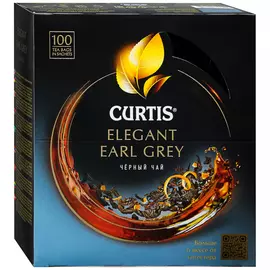Чай Curtis Elegant Earl Grey черный ароматизированный мелкий лист 100 пакетиков по 1.7 г