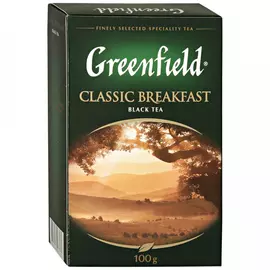 Чай Greenfield Classic Breakfast черный листовой 100 г