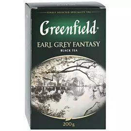Чай Greenfield Earl Grey Fantasy черный листовой с ароматом бергамота 200 г