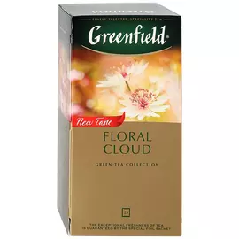 Чай Greenfield Floral Cloud зеленый с ароматом бузины 25 пакетиков по 1.5 г