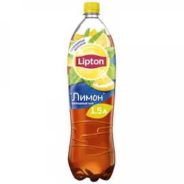 Чай холодный черный Lipton Лимон негазированный 1.5 л