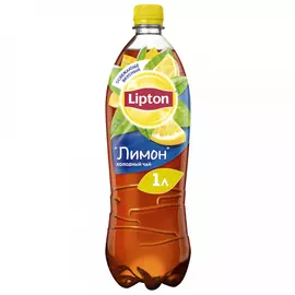 Чай холодный черный Lipton Лимон негазированный 1 л