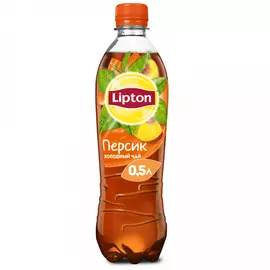 Чай холодный черный Lipton Персик негазированный 0.5 л