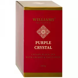 Чай Williams Purple Сrystal черный цейлонский с лепестками сафлора и натуральным ароматом личи 200 г