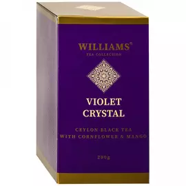 Чай Williams Violet Сrystal черный цейлонский с лепестками василька и кусочками манго 200 г