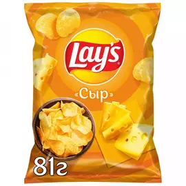 Чипсы Lays картофельные Сыр 81 г