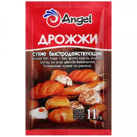 Дрожжи Angel хлебопекарные сухие быстродействующие 11 г