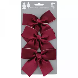 Елочное украшение Koopman бант фиолетовый 10х15х9 см