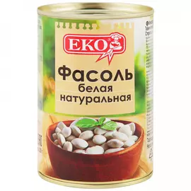 Фасоль Еко белая в собственном соку 400 г