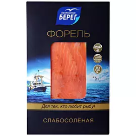 Форель ломтики Балтийский берег слабосоленая 100 г