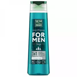 Гель для дуща Чистая линия Фитотерапия For men 3в1 Энергия и чистота 400 мл