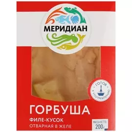 Горбуша филе-кусок Меридиан отварная в желе 200 г