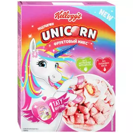Готовый завтрак Kellogg's Unicorn Подушечки со вкусом фруктовый микс 200 г