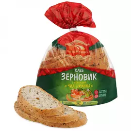 Хлеб Черемушки Зерновик с семенами Чиа и Киноа 370 г в нарезке