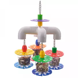 Игрушка Happy Bird фуражилка Карусель Пати разноцветная для птиц 30х18 см