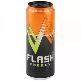 Энергетический напиток Flash up Апельсиновый ритм газированный 0.49 л