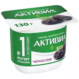 Йогурт Активиа чернослив 2.9 % 130 г