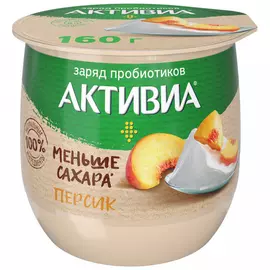 Йогурт Активиа термостатный персик 1.7 % 160 г