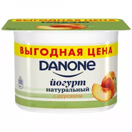 Йогурт Danone густой персик 2.9% 110 г