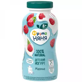 Йогурт ФрутоНяня малина с 8 месяцев 2.5% 200 мл