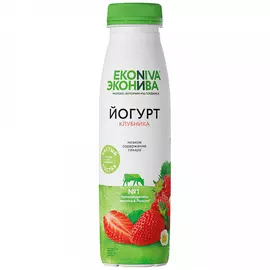 Йогурт ЭкоНива Fitness Line питьевой клубника 2.5% 300 г